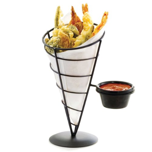 Tablecraft Cone Appetizer With Ramekin; 4 Each; 1 Per Case - High Mart Wholesale