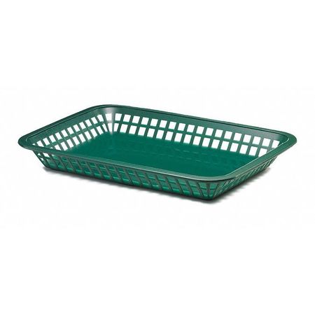 Tablecraft 11.75 Inch Large Grande Forest Green Basket; 36 Each; 1 Per Case - High Mart Wholesale