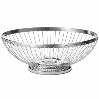 Tablecraft Basket Oval Regent Stainless Steel; 12 Each; 1 Per Case - High Mart Wholesale