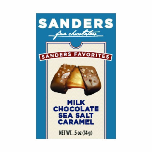 Sanders Milk Chocolate Sea Salt Caramel; 0.5 Ounces; 48 Per Box; 6 Per Case