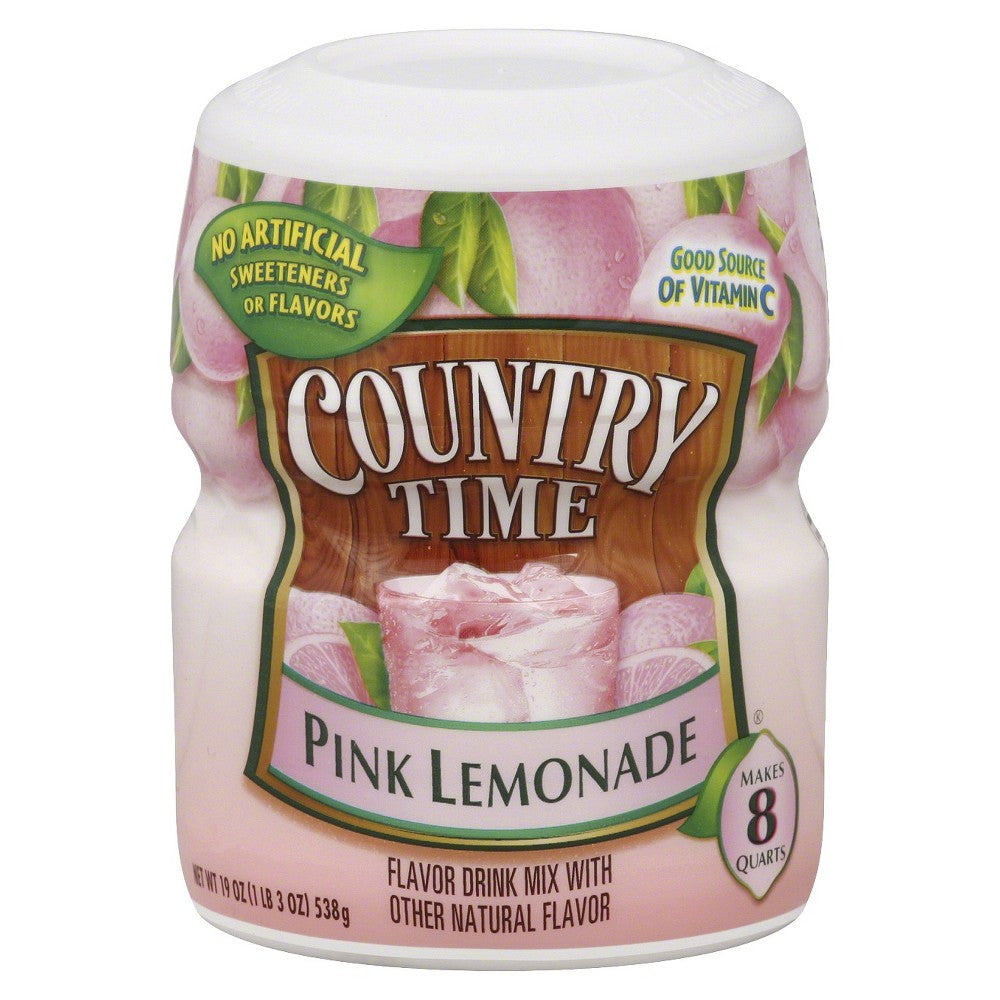 Country Time Pink Lemonade Beverage Mix; 1.19 Pounds; 12 Per Case - High Mart Wholesale