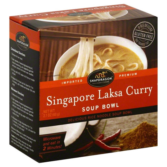 Snapdragon Singapore Curry Rice Noodle Soup Bowl; 2.1 Ounce; 6 Per Case - High Mart Wholesale