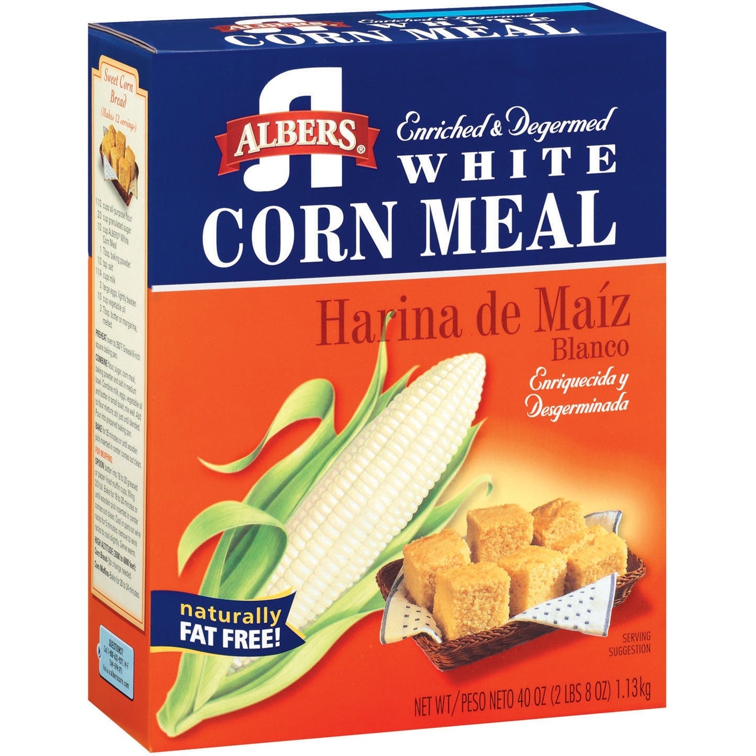 Albers White Corn Meal; 40 Ounces; 12 Per Case - High Mart Wholesale