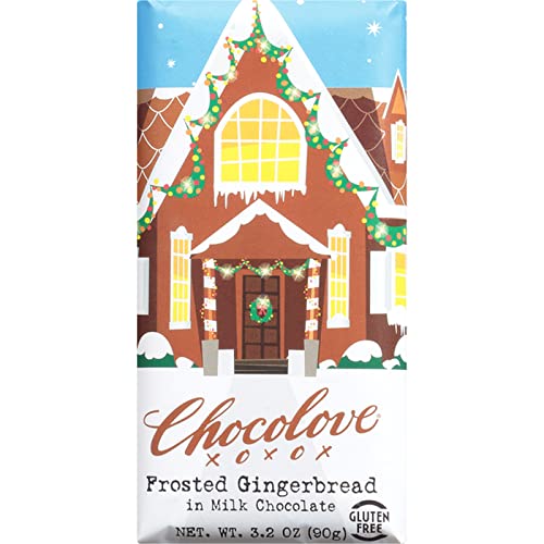 Chocolove Frosted Gingerbread In Milk Chocolate; 3.2 Ounces; 12 Per Box; 12 Per Case - High Mart Wholesale