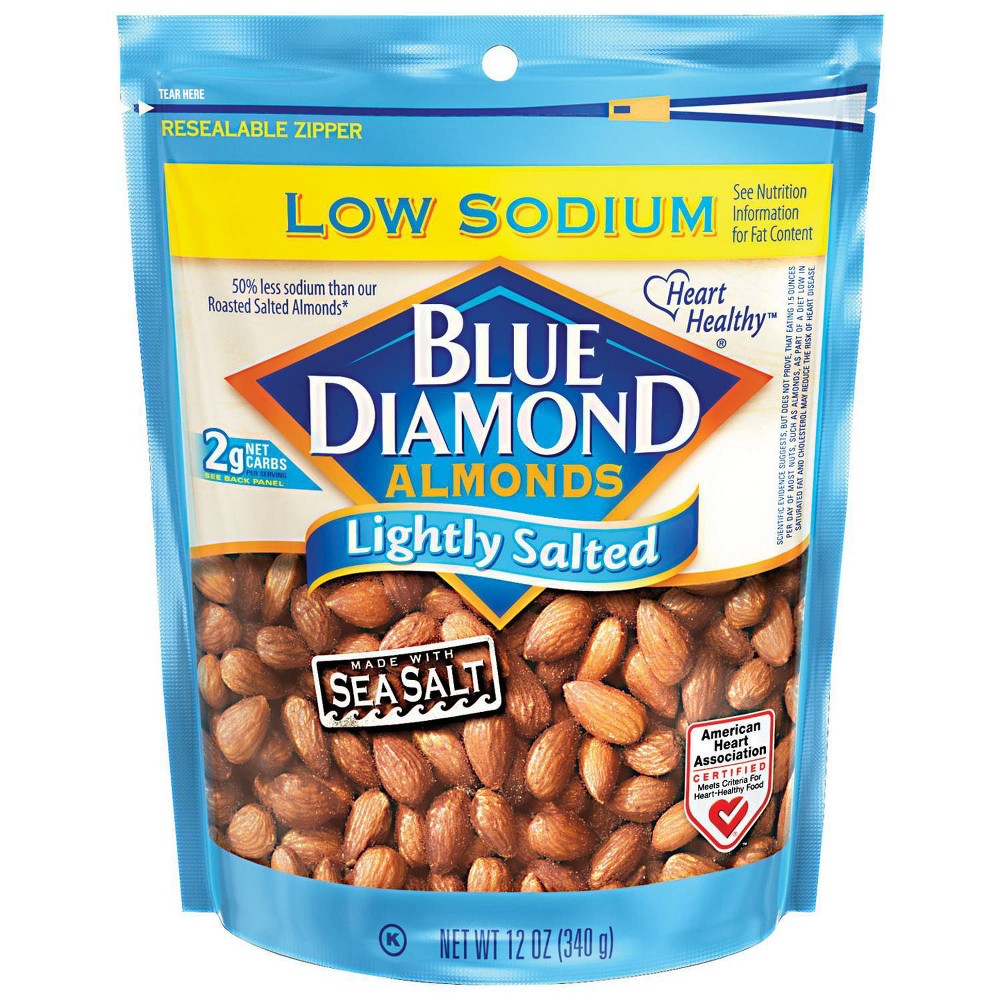 Blue Diamond Almonds Almonds Lightly Salted 12Oz; 12 Ounces; 6 Per Case - High Mart Wholesale