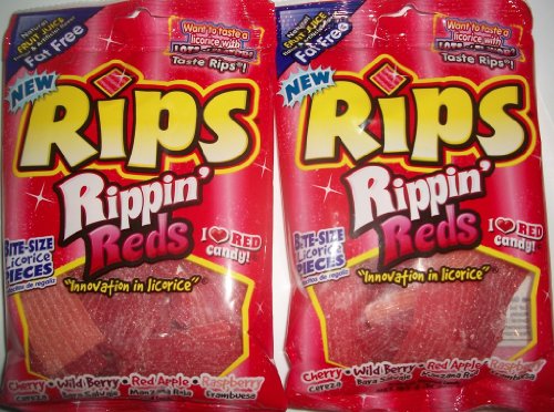 Rips Bite Size Rippin Reds Pieces Peg Bag; 4 Ounces; 12 Per Case - High Mart Wholesale