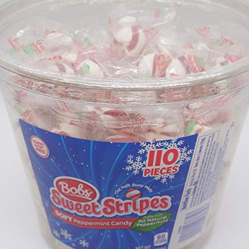 Bob's Sweet Stripes Peppermint Puffs 19.25 Ounce Tub; 19.25 Ounce; 12 Per Case - High Mart Wholesale