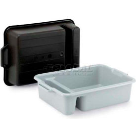 Vollrath Box Dish Two Compartment Black; 6 Each; 1 Per Case