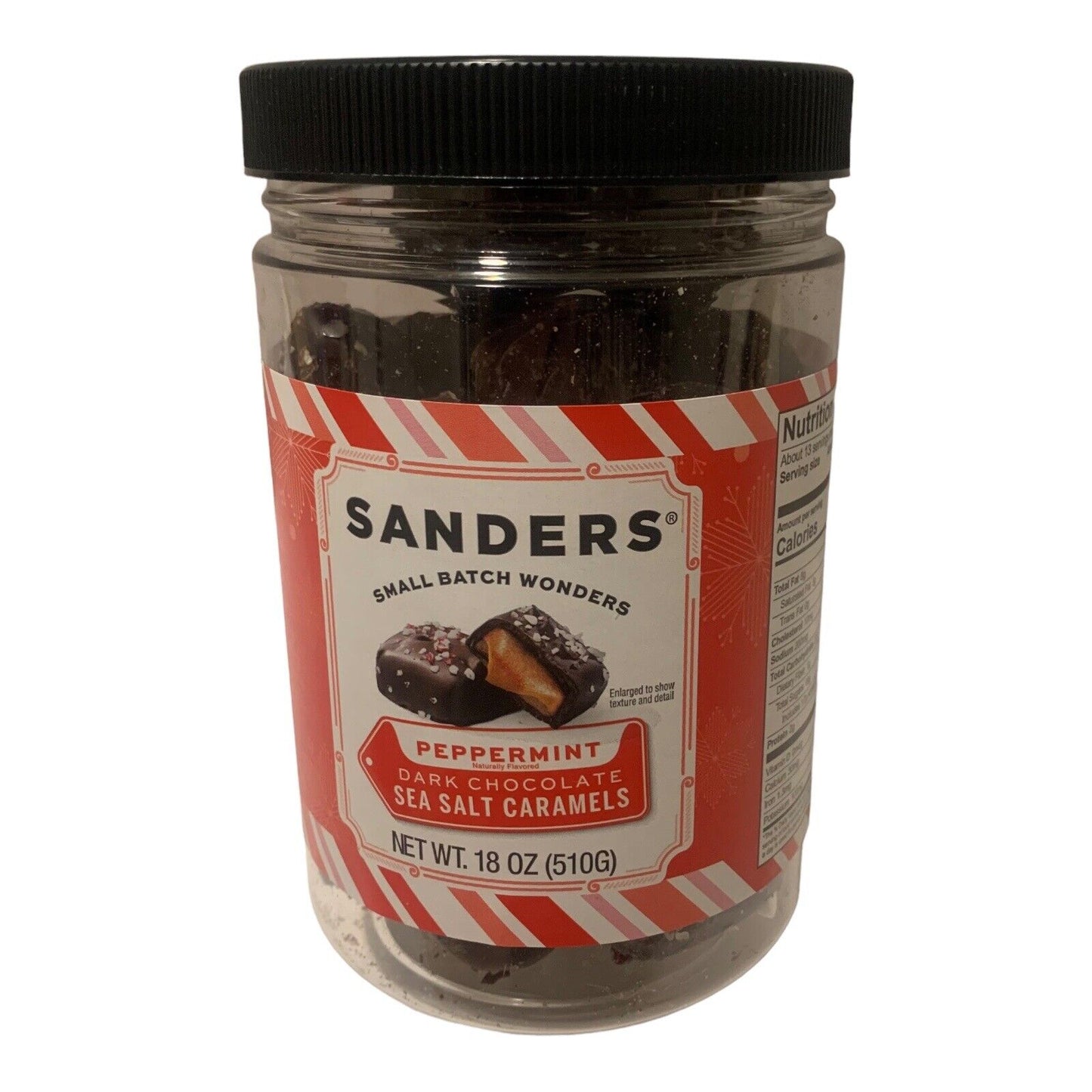 Sanders Dark Chocolate Peppermint Sea Salt Caramel; 18 Ounces; 6 Per Case