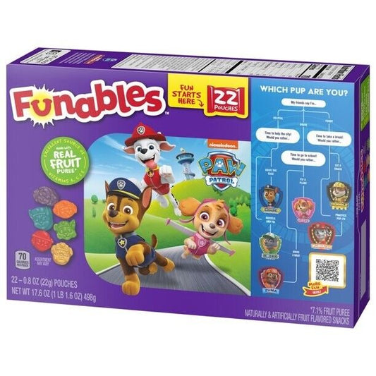 Funables Paw Patrol Fruit Snacks; 17.6 Ounces; 5 Per Case - High Mart Wholesale