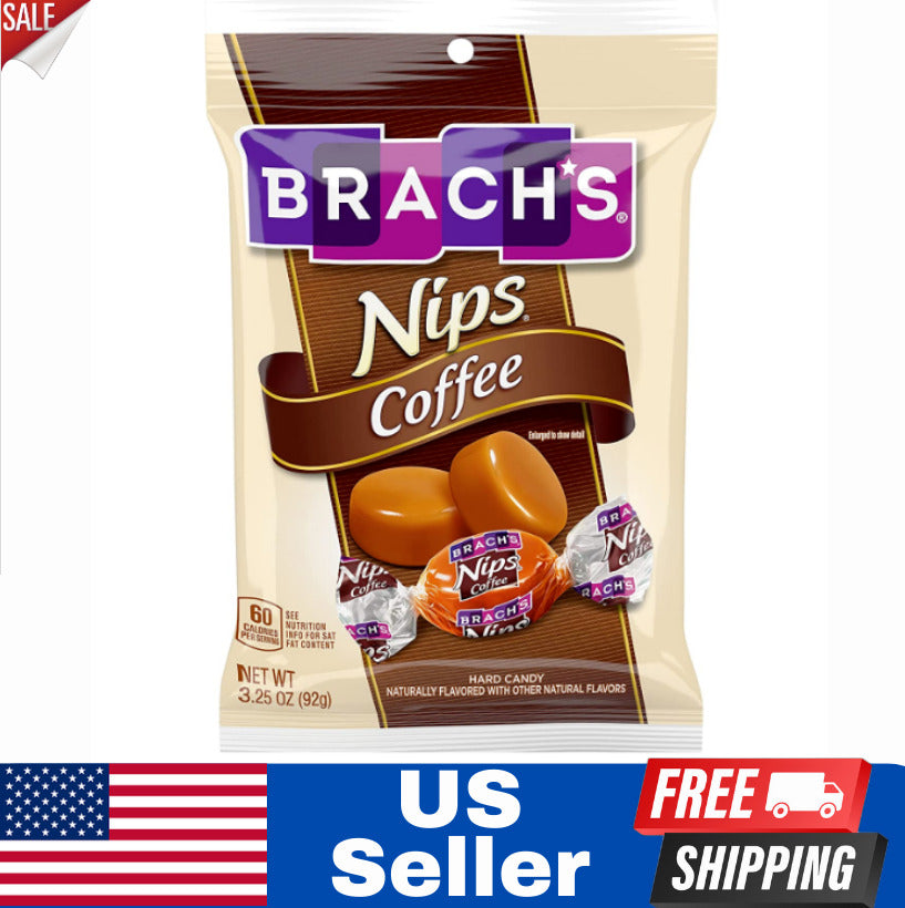 Brachs Coffee Nips Candies Peg; 3.25 Ounce; 12 Per Case - High Mart Wholesale