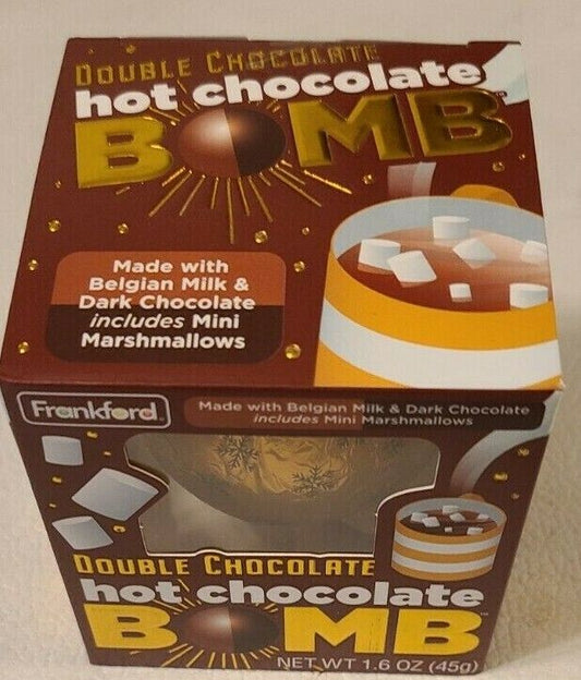 Frankford Candy Hot Chocolate Bomb; Double Chocolate; 1.6 Ounce; 12 Per Box; 2 Per Case - High Mart Wholesale