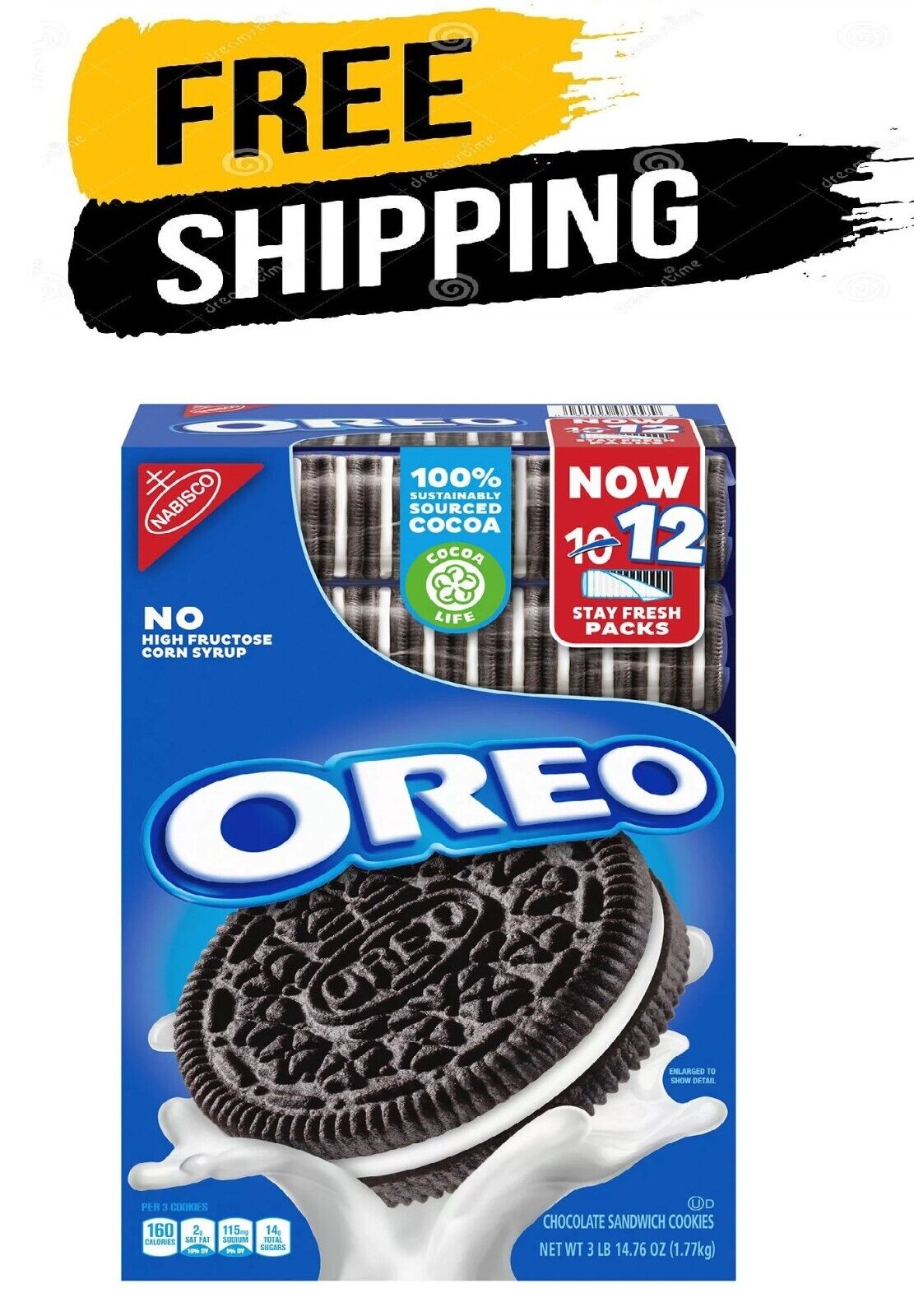 Oreo Original Supercarton; 62.76 Ounces; 6 Per Case - High Mart Wholesale