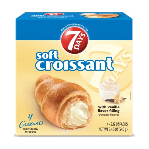 7 Days Multipack Vanilla Croissant; 8.48 Ounces; 4 Per Case - High Mart Wholesale