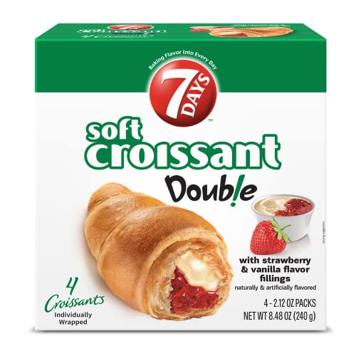 7 Days Multipack Strawberry Vanilla Croissant; 8.48 Ounces; 4 Per Case - High Mart Wholesale