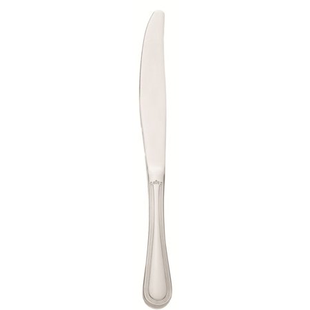 World Tableware Geneva Medium Weight Solid Handle Serrated Blade Dinner Knife 8 7/8"; 12 Each - High Mart Wholesale
