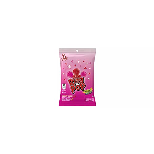 Ring Pop Ring Pop Vday 2023 3 Ct. Bag 1/12 Ct Pdq Tr; 1 Ounce; 12 Per Case