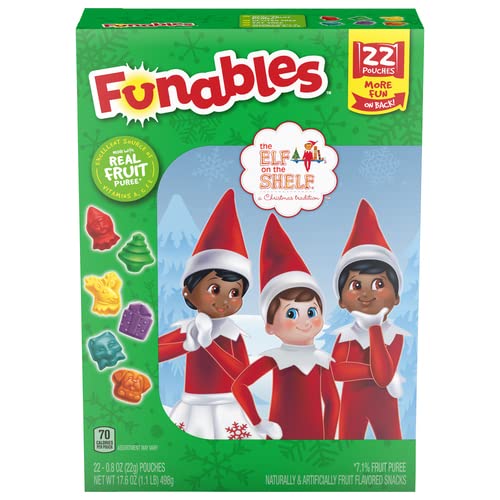 Licensed Fruit Snack Funables Holiday Elf On The Shelf Fruit Flavored Snacks Box; 17.6 Ounces; 6 Per Case - High Mart Wholesale