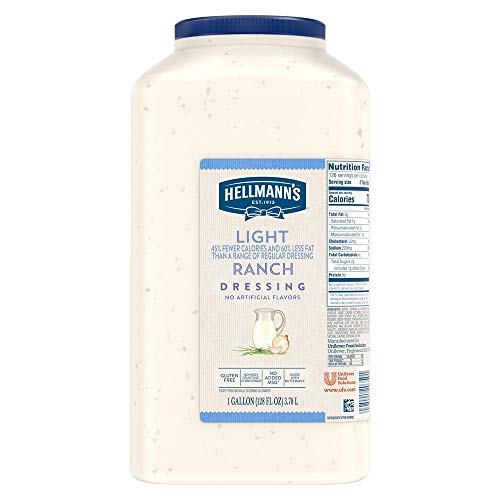 Hellmann's Light Ranch Dressing Bulk; 1 Gallon; 4 Per Case - High Mart Wholesale