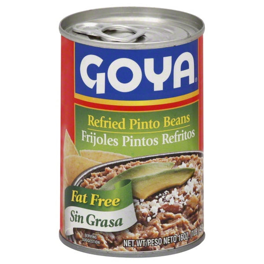 Goya Beans Pinto Refried Fat Free; 16 Ounces; 12 Per Case