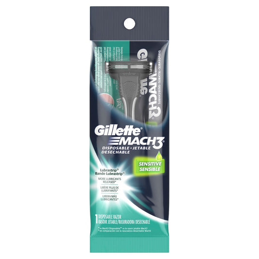 Gillette Razor Elastomer Handle Disposable; 1 Count; 6 Per Box; 6 Per Case - High Mart Wholesale