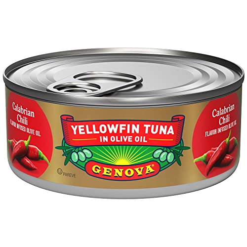 Genova Yellowfin Solid Light Tuna In Calabrian Chili Olive Oil Of; 5 Ounce; 12 Per Case - High Mart Wholesale