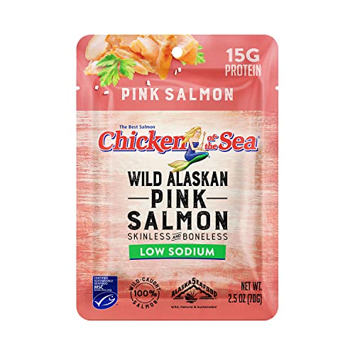 Chicken Of The Sea Wild Alaskan Skinless/Boneless Pink Salmon Low Sodium Pouch Of; 2.5 Ounce; 12 Per Case - High Mart Wholesale