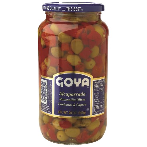 Goya Capers With Pimento Olives Jar; 20 Ounce; 12 Per Case