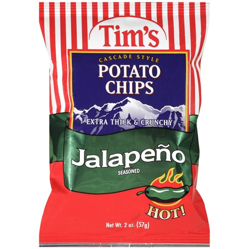 Tim's Jalapeno Kettle Chips; 2 Ounces; 36 Per Case