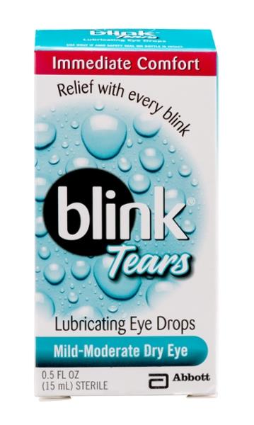 Blink Tears Lubricated Eye Drops; 0.5 Fluid Ounces; 6 Per Box; 4 Per Case