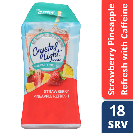 Crystal Light Liquid Concentrate Beverage Strawberry Pineapple Refresh; 1.62 Fluid Ounce; 12 Per Case - High Mart Wholesale