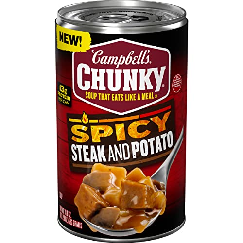 Campbell's Campbell's Chunky Soup; Spicy Steak And Potato Soup; 18.8 Oz Can (Case Of 12); 18.8 Ounce; 12 Per Case - High Mart Wholesale