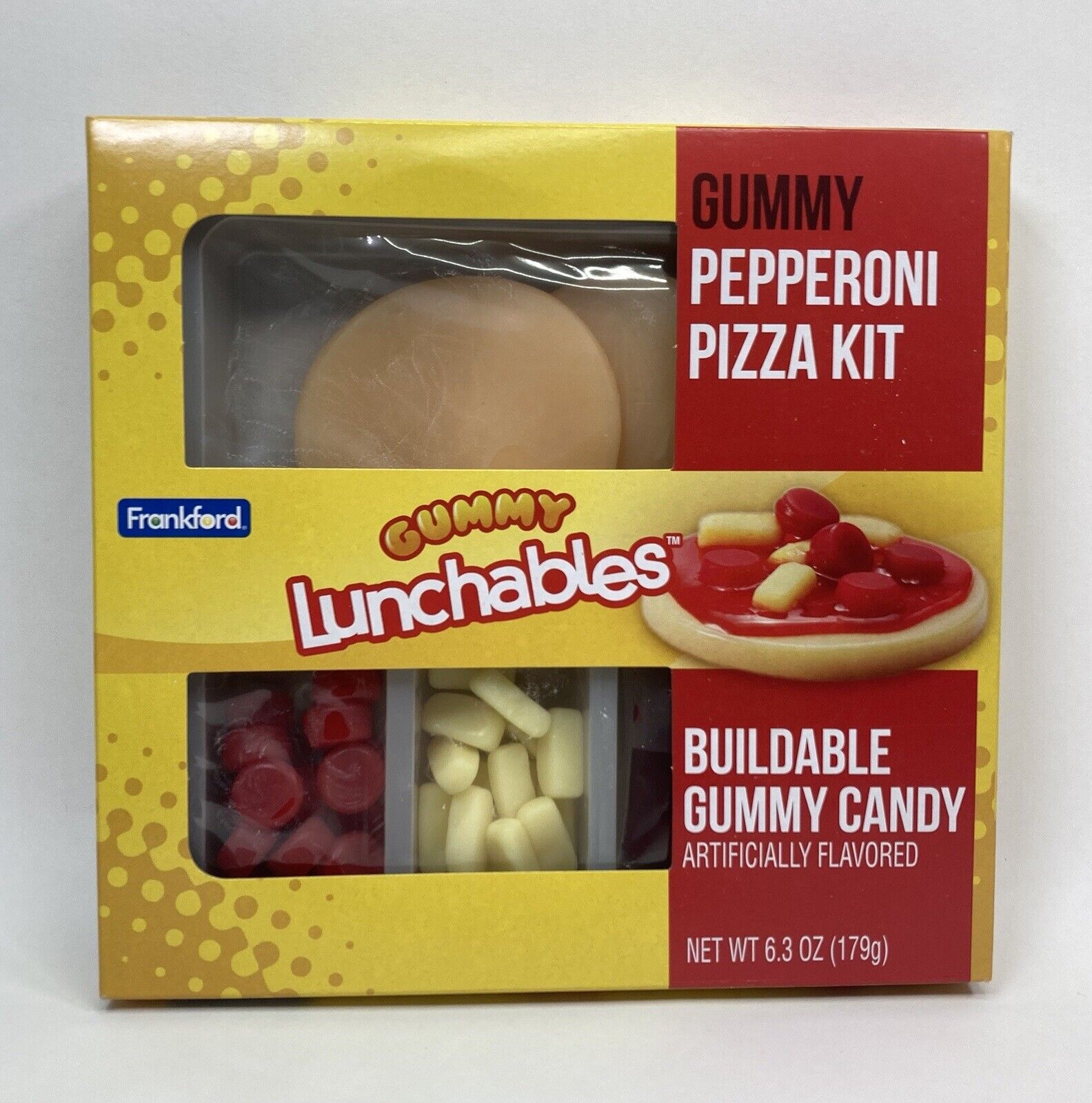 Frankford Kraft Lunchables Pizza Kit Gummy Candy; 6.3 Ounce; 10 Per Box; 2 Per Case - High Mart Wholesale