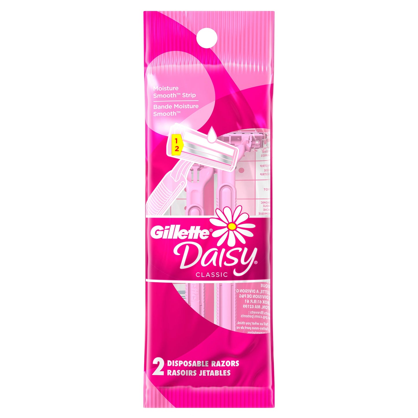 Gillette Daisy Classic 2 Count Disposable Razor; 2 Count; 6 Per Box; 6 Per Case - High Mart Wholesale