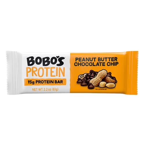 Bobo's Oat Bars Chocolate Chip Peanut Butter Protein Case; 2.2 Ounce; 12 Per Box; 6 Per Case - High Mart Wholesale