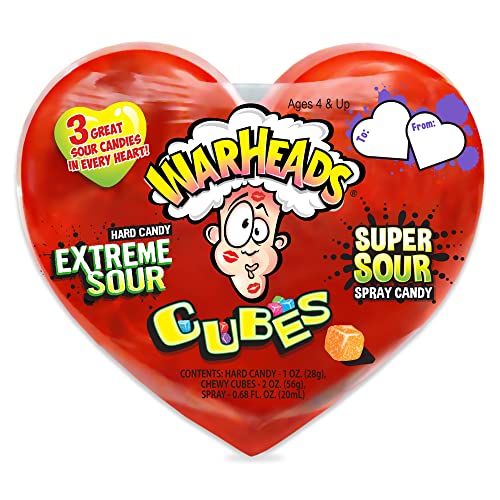 Warheads Scrambler Heart; 3.85 Ounces; 8 Per Case