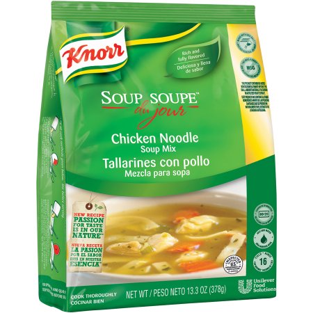 Knorr Soup Du Jour Chicken Noodle Mix; 13.3 Ounces; 4 Per Case - High Mart Wholesale