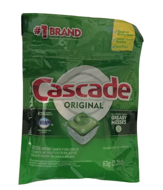 Cascade Dishwasher Detergent Action Pacs Fresh Scent; 4 Count; 30 Per Case