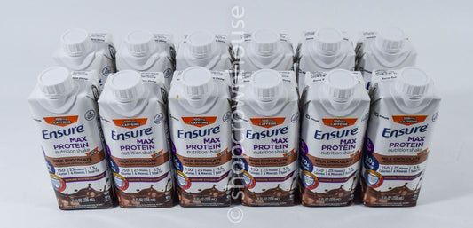 Ensure Max Protein Chocolate Nutritional Shake; 300 Milliliter; 4 Per Box; 3 Per Case - High Mart Wholesale