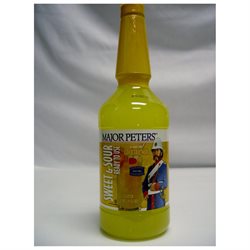 Major Peters Ready To Use Sweet N Sour Cocktail Mixer; 33.8 Ounce; 12 Per Case