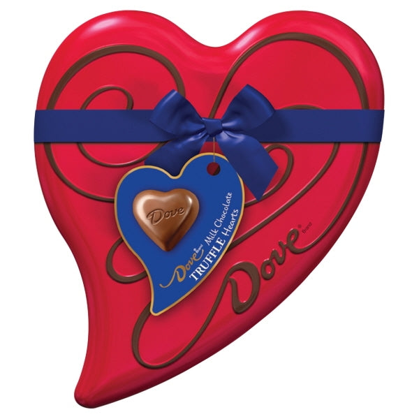 Dove Candy Mkchot Valentine Heart Tin; 3.04 Ounces; 12 Per Case