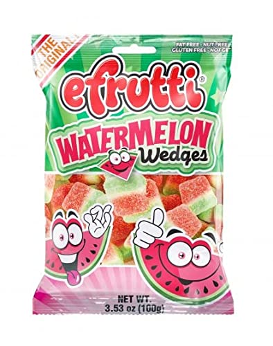 Efrutti Display Ready Case With Bags Of Efrutti Watermelon Wedges; 100 Gram; 12 Per Case - High Mart Wholesale