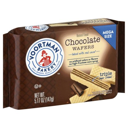 Voortman Chocolate Layered Wafer; 5.17 Ounces; 9 Per Box; 6 Per Case - High Mart Wholesale