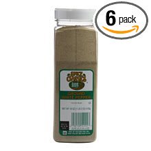 Spice Classics Ground White Pepper; 18 Ounces; 6 Per Case - High Mart Wholesale