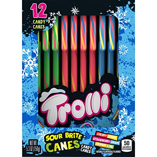 Trolli Sour Brite Candy Canes; 5.293 Ounce; 12 Per Case - High Mart Wholesale