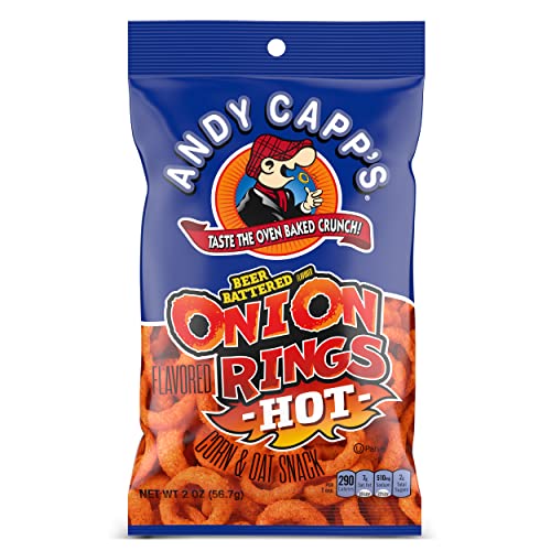 Andy Capp Beer Battered Flavored Onion Rings; 2 Ounces; 12 Per Case