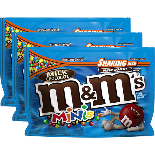 M&M's Milk Chocolate Minis Stand Up Pouch; 10.1 Ounces; 8 Per Case