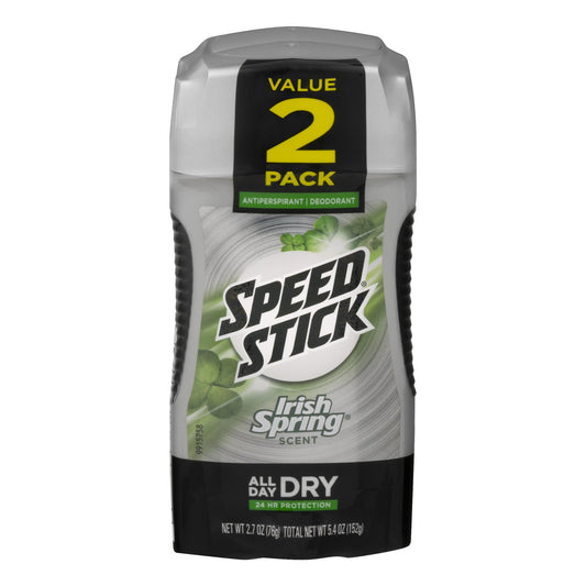 Mennen Speed Stick Deodorant For Men Irish Spring; 5.4 Ounces; 3 Per Box; 2 Per Case