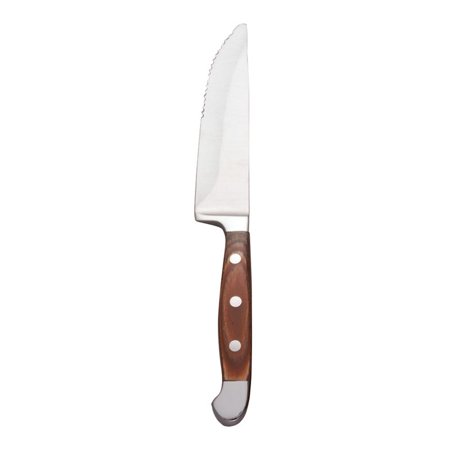World Tableware Jumbo Full Tang Steak Knife W/Brown Handle 9 3/8"; 12 Each - High Mart Wholesale