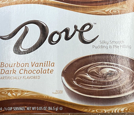 Dove Bourbon Vanilla Dark Chocolate Pudding; 3.05 Ounces; 12 Per Case - High Mart Wholesale